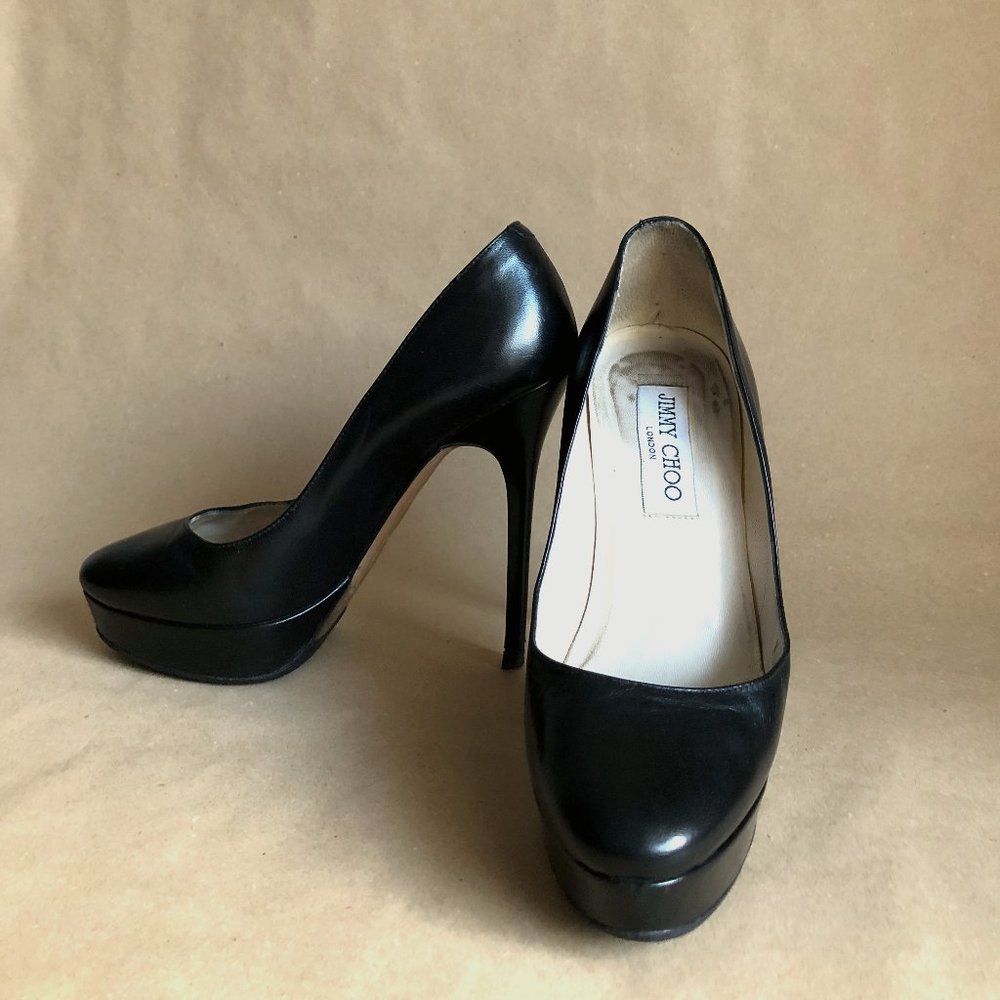 Jimmy Choo Black Platform Pumps size 36 1/2